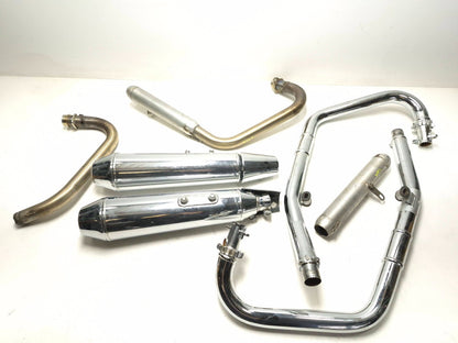 2022 Royal Enfield Int650 Exhaust Header Pipe Muffler & Heat Shield Lh & Rh OEM