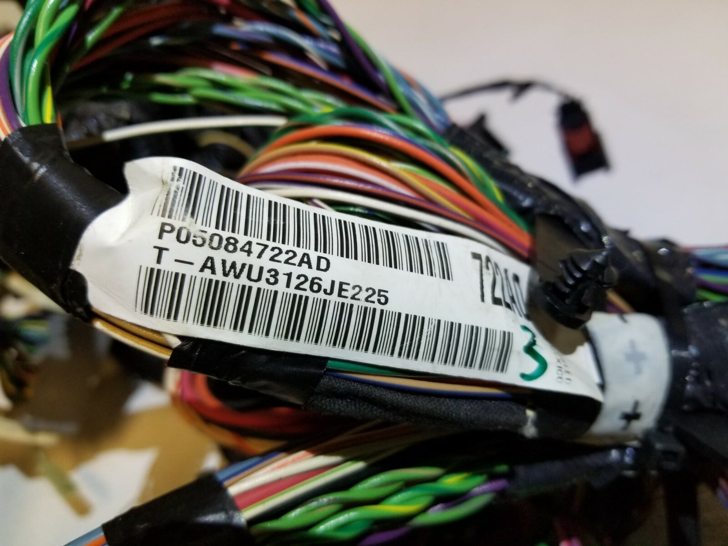2007 Chrysler Sebring Interior Body Wire Harness OEM