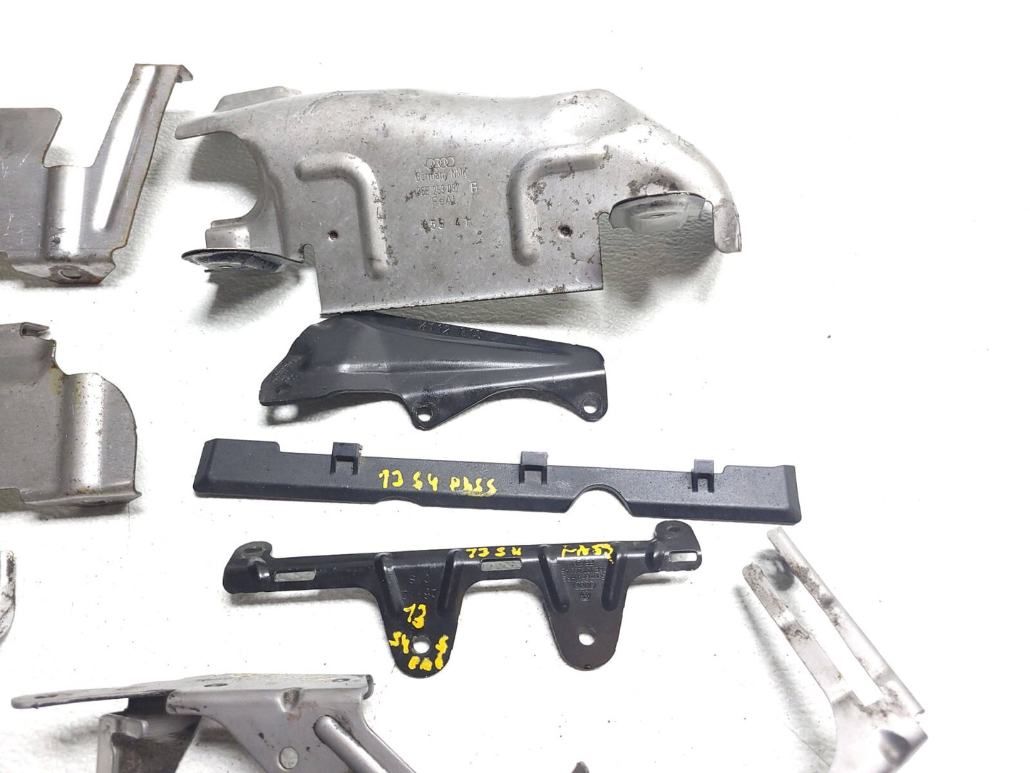 2013 Audi S4 Exhaust Manifold Heat Shield & Bracket Set OEM
