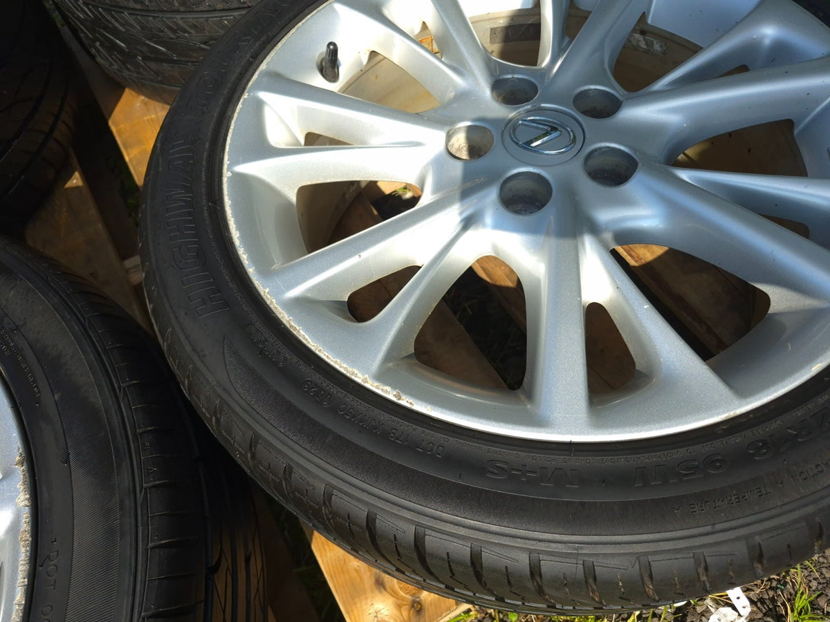 2010 Lexus Hs250h Wheel Rim W/ Tire 225/45/r18 18x7.5j Et39 7/32 4 Pcs OEM