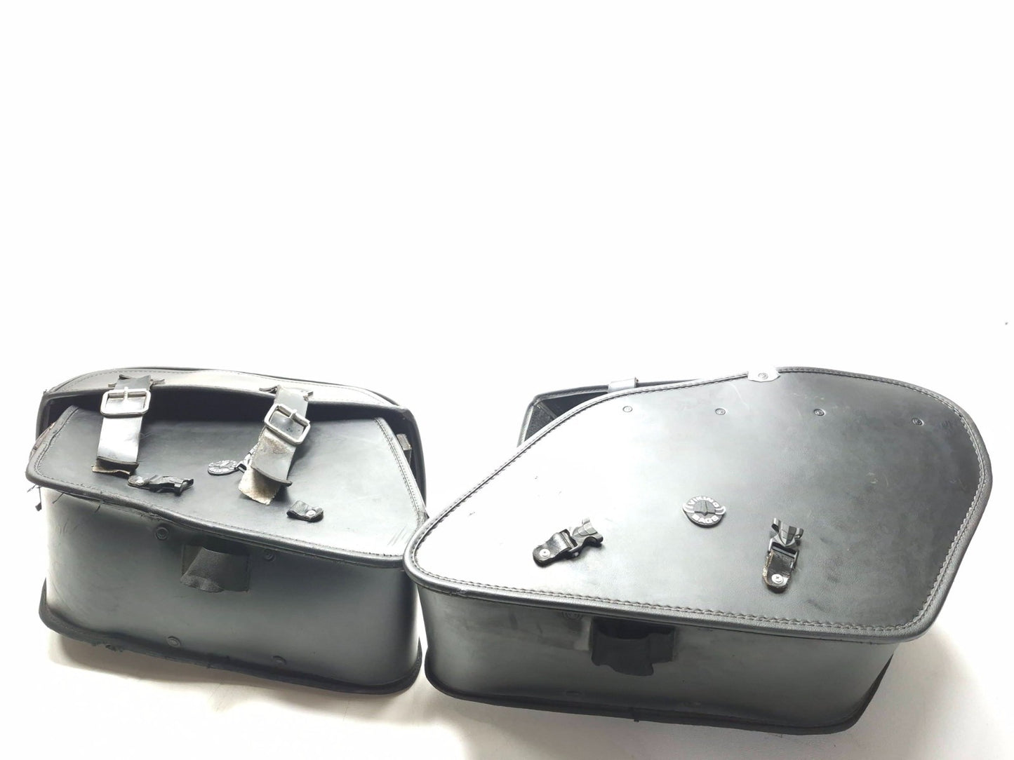 Viking Bags Leather Saddlebags Harley Dyna Fat Bob Fxdf 2008-2017 Hard Mount OEM
