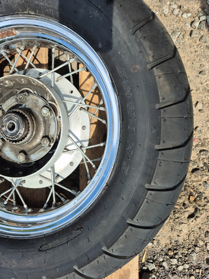 1999 Yamaha V Star Xvs650 Classic Wheel Rim & Tire Front & Rear *straight* OEM