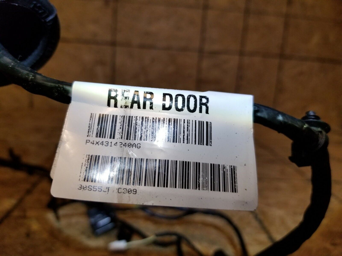 02-08 Jaguar X-type Door Wire Harness Rear Passenger Right Side OEM 86k