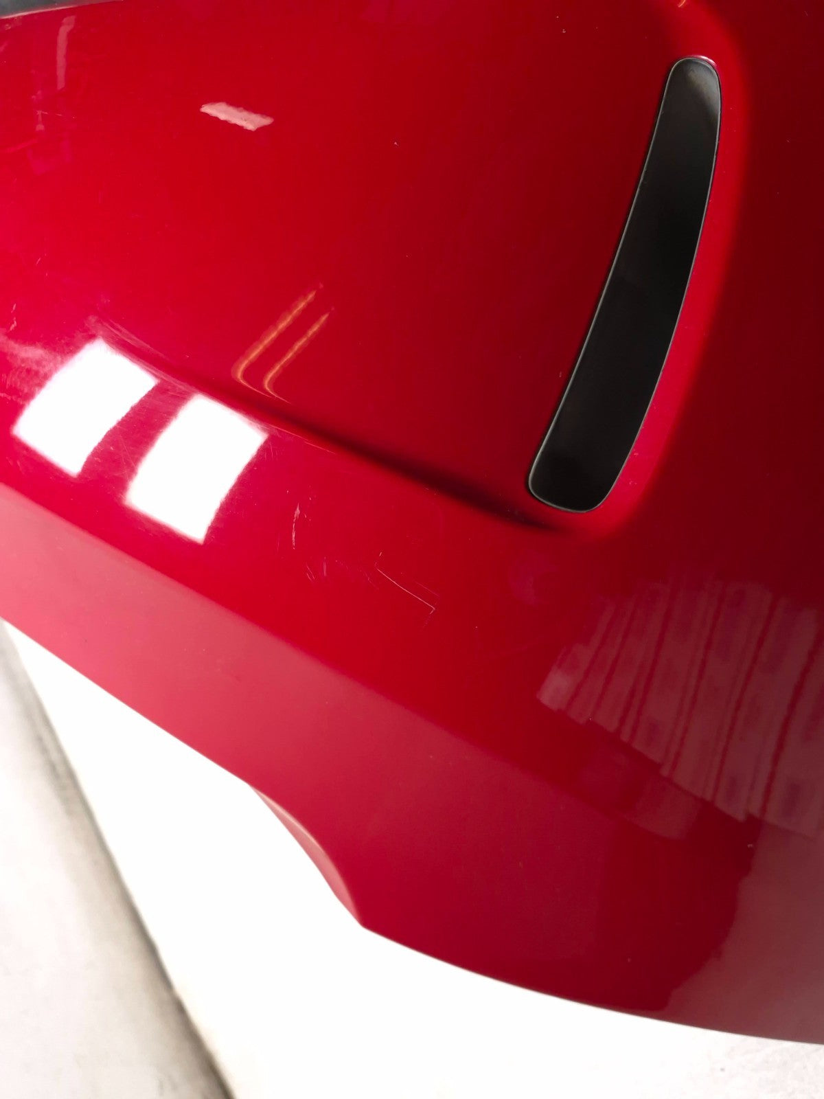 2013 Fiat 500 Turbo Red Rear Bumper Cover OEM