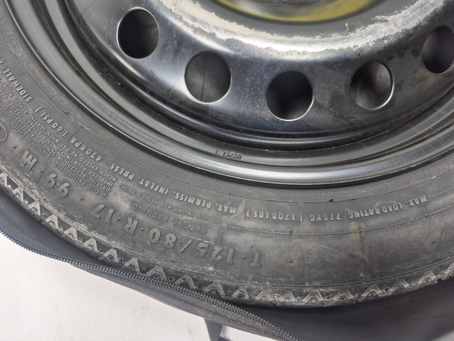 2013 Volvo S60 Compact Spare Tire Wheel 125/80r17 OEM 31317980