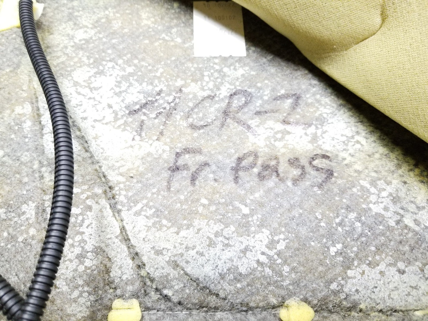 2011 Honda Cr-z Front Passenger Seat Backrest Upper Cushion OEM