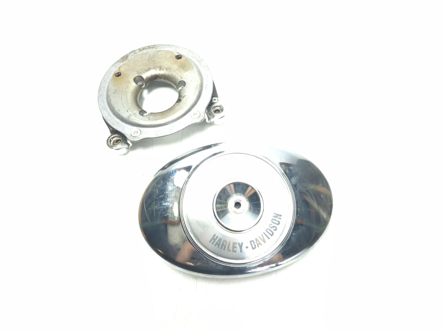 2002 Harley Davidson Touring Road King Screamin Eagle Air Filter Cover Pair OEM