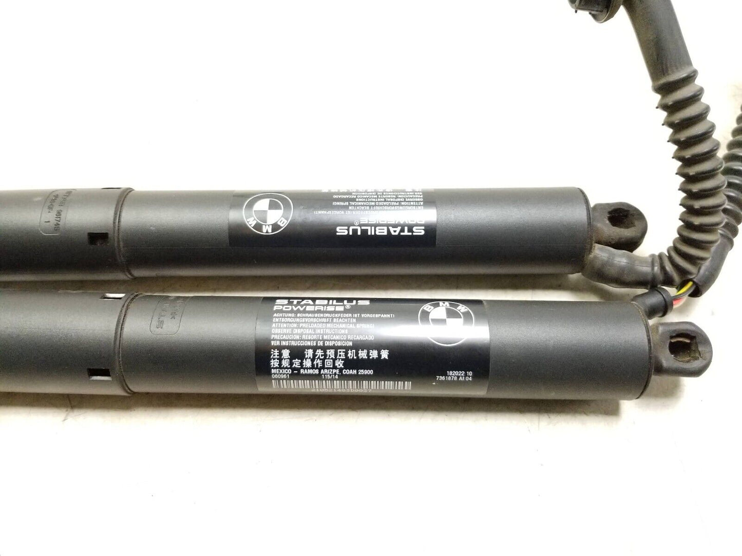 14-18 BMW X5 Power Liftgate Cylinder Strut Pair 7361878 OEM F15 89k Miles✅