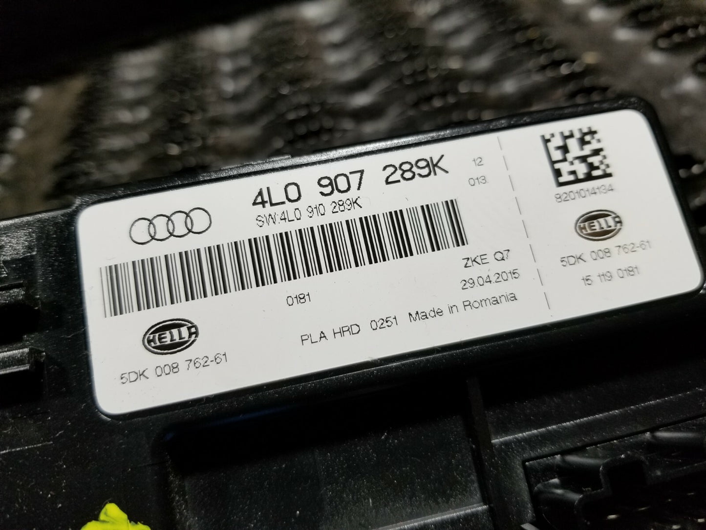 2015 Audi Q7 Bcm Body Comfort Control Module OEM