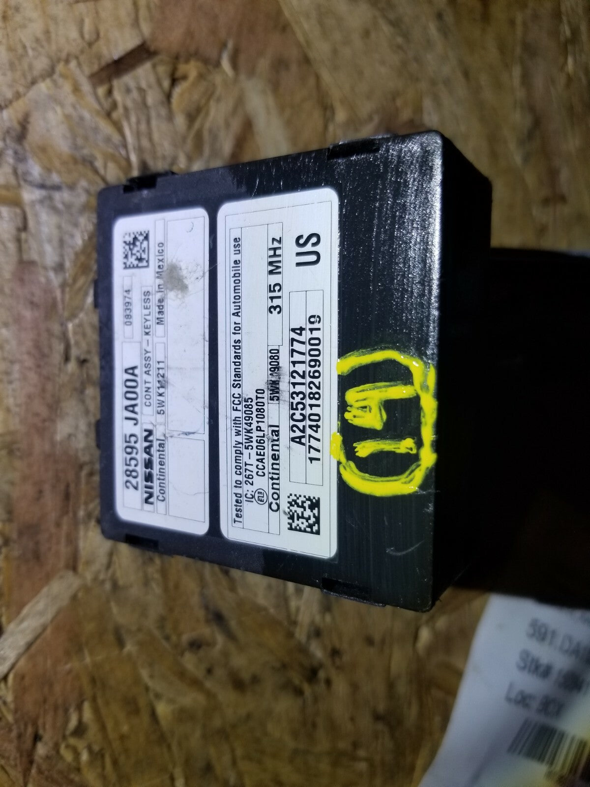 2009  Nissan Murano Theft Locking Module 28595-ja00a  OEM #23