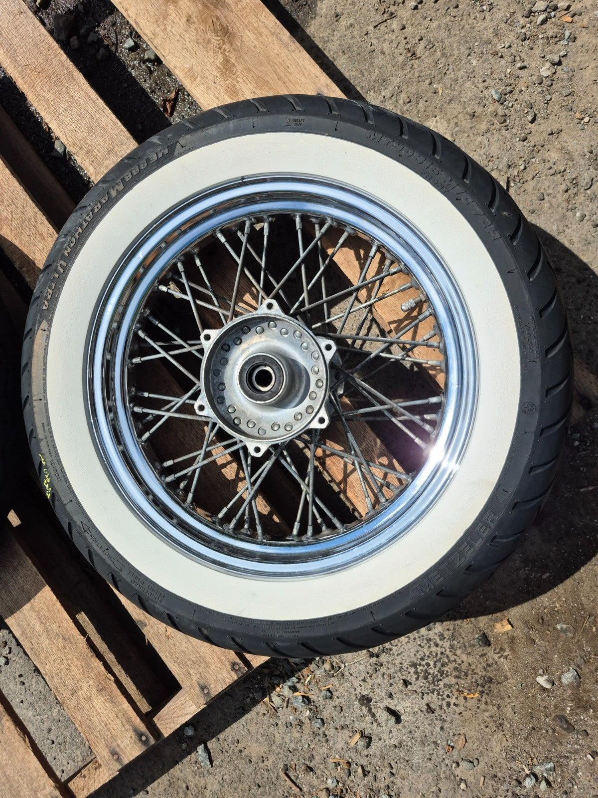 1999 Yamaha V Star Xvs650 Classic Wheel Rim & Tire Front & Rear *straight* OEM