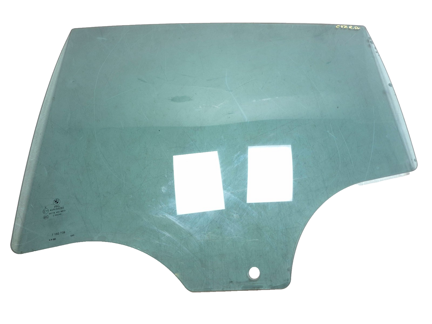 2008 BMW X6 E71 Rear Door Window Glass Driver Side Left OEM