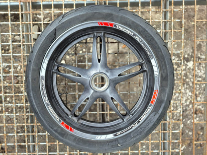 2005  Triumph Sprint St Rear Wheel W/ Tire Michelin 180/55 R 17 OEM