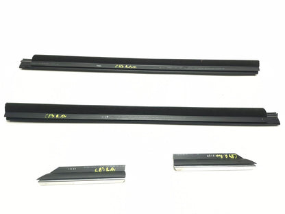 2011 BMW 750li Rear Door Inner Window Molding Left & Right 4 Pcs OEM