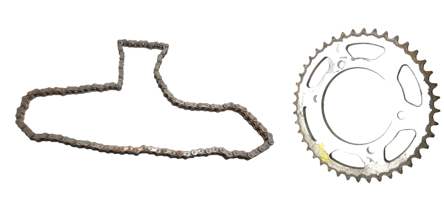 2014 Kawasaki Ninja 300 Ex300a Drive Chain & Rear Sprocket Pair OEM