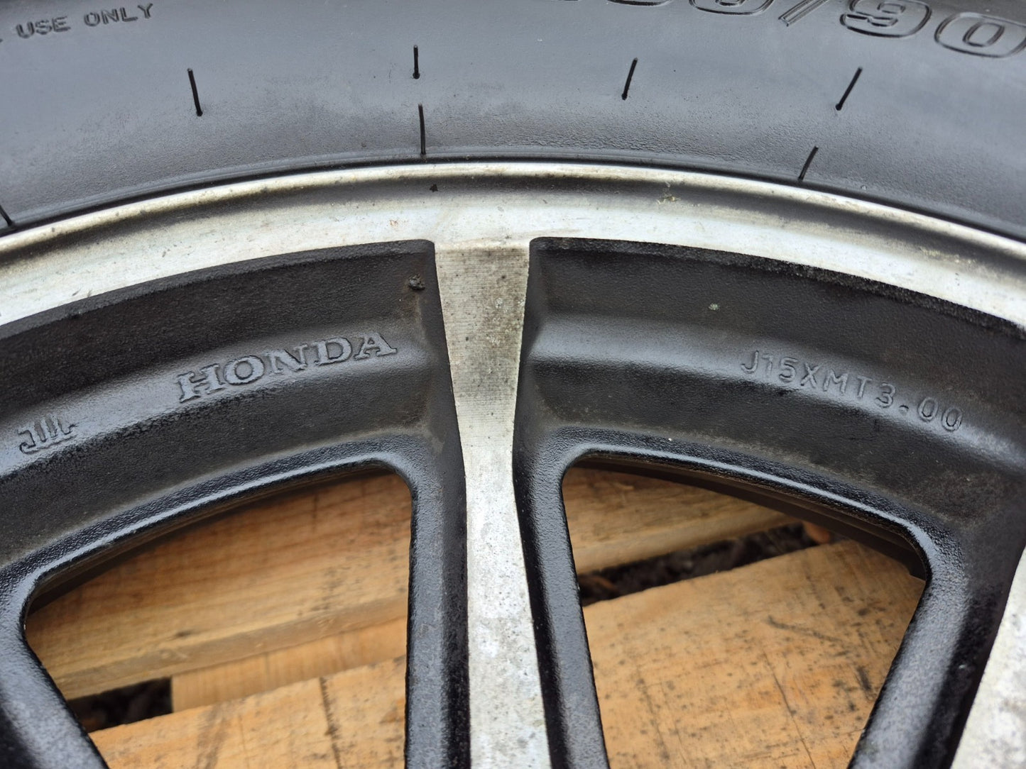 1987 Honda Gl1200i Rear & Front Wheel W/ Tire Pair 15" 16" OEM