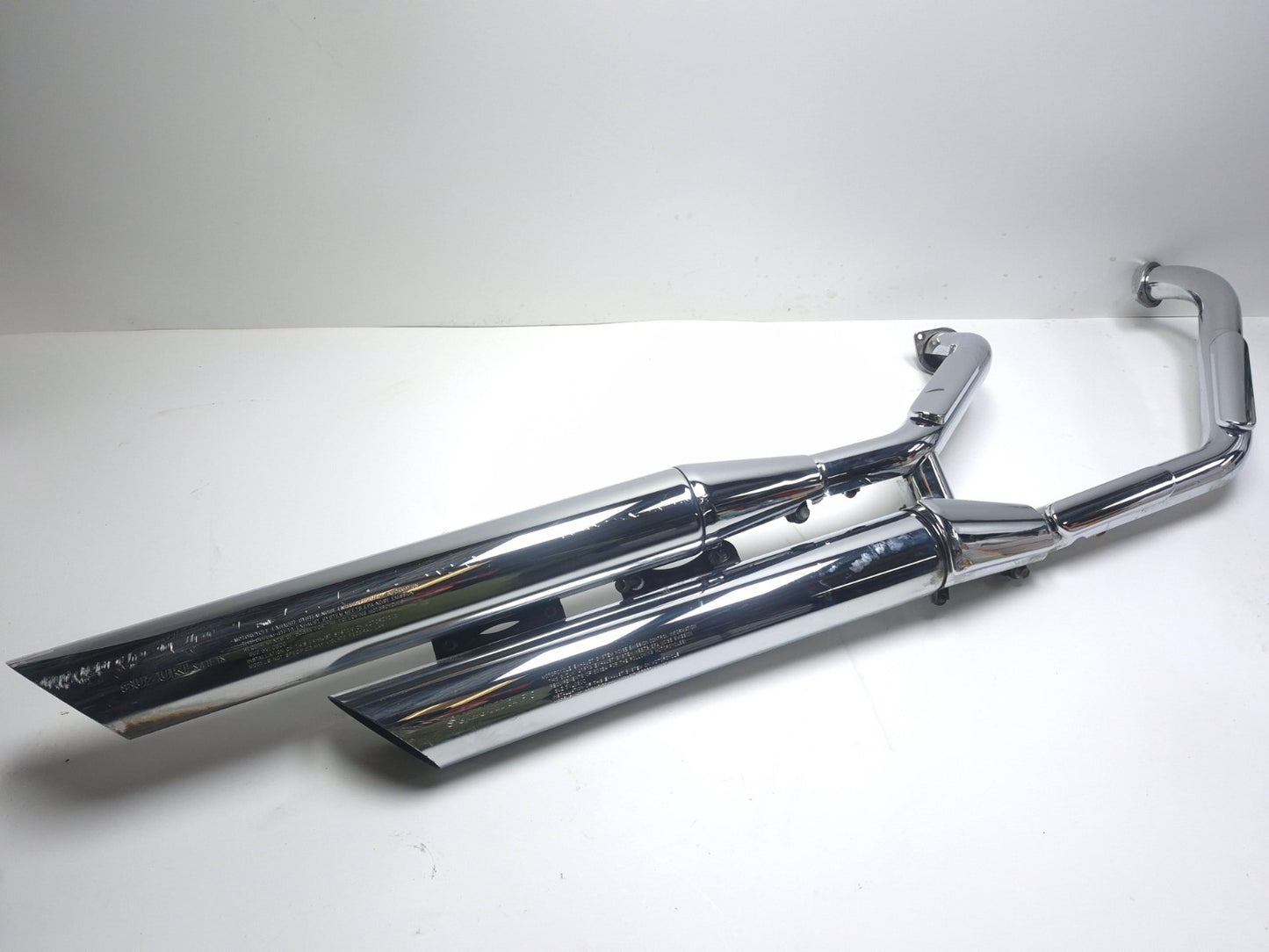 2005 Suzuki C50 Boulevard Exhaust Header Muffler & Bracket Pair OEM