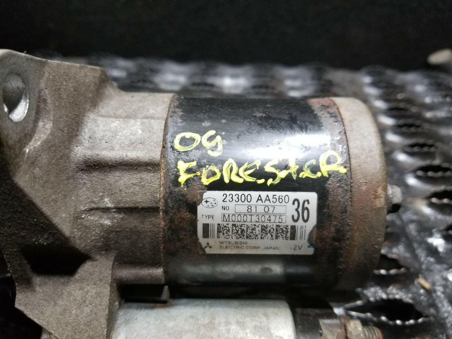 08 09 10 11 Subaru Forester 2.5l Starter Motor OEM