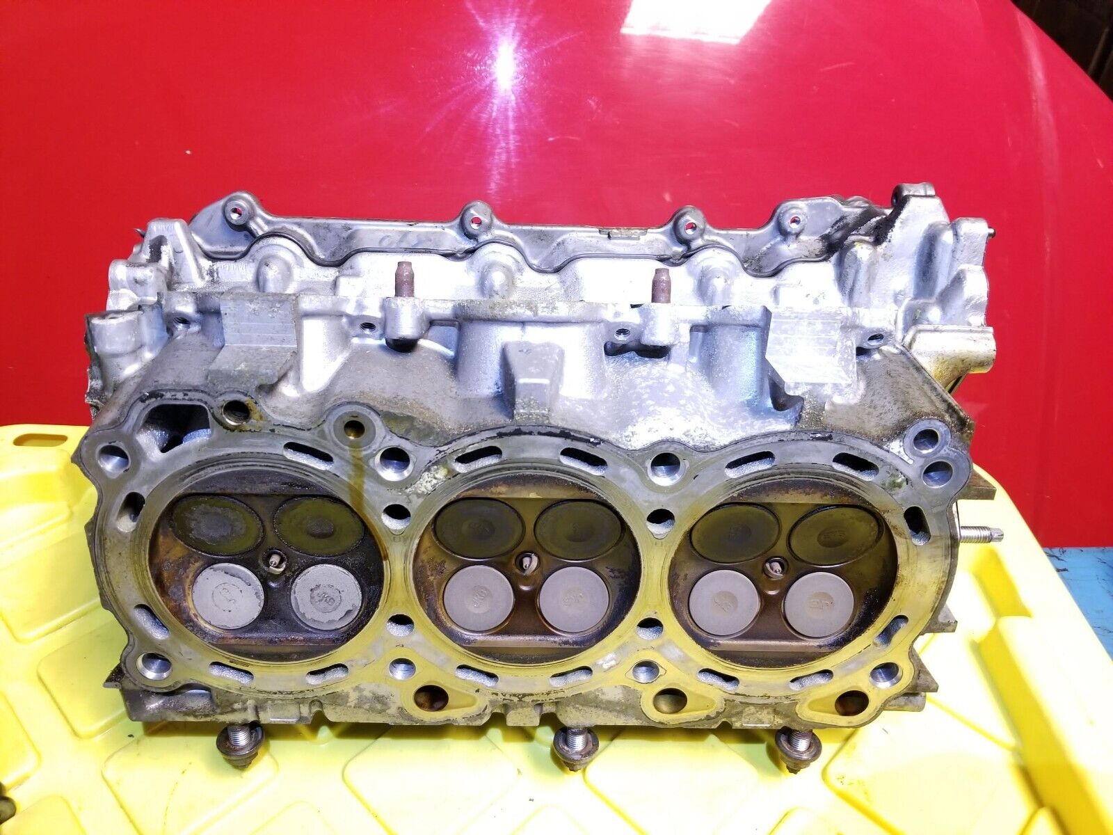 09-13 Infiniti G37 X Engine Cylinder Head Passenger Side