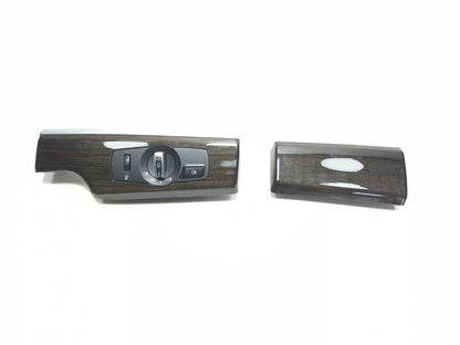 2011 BMW 750li Dashboard Headlight Switch W/ Bezel Trim Pair OEM