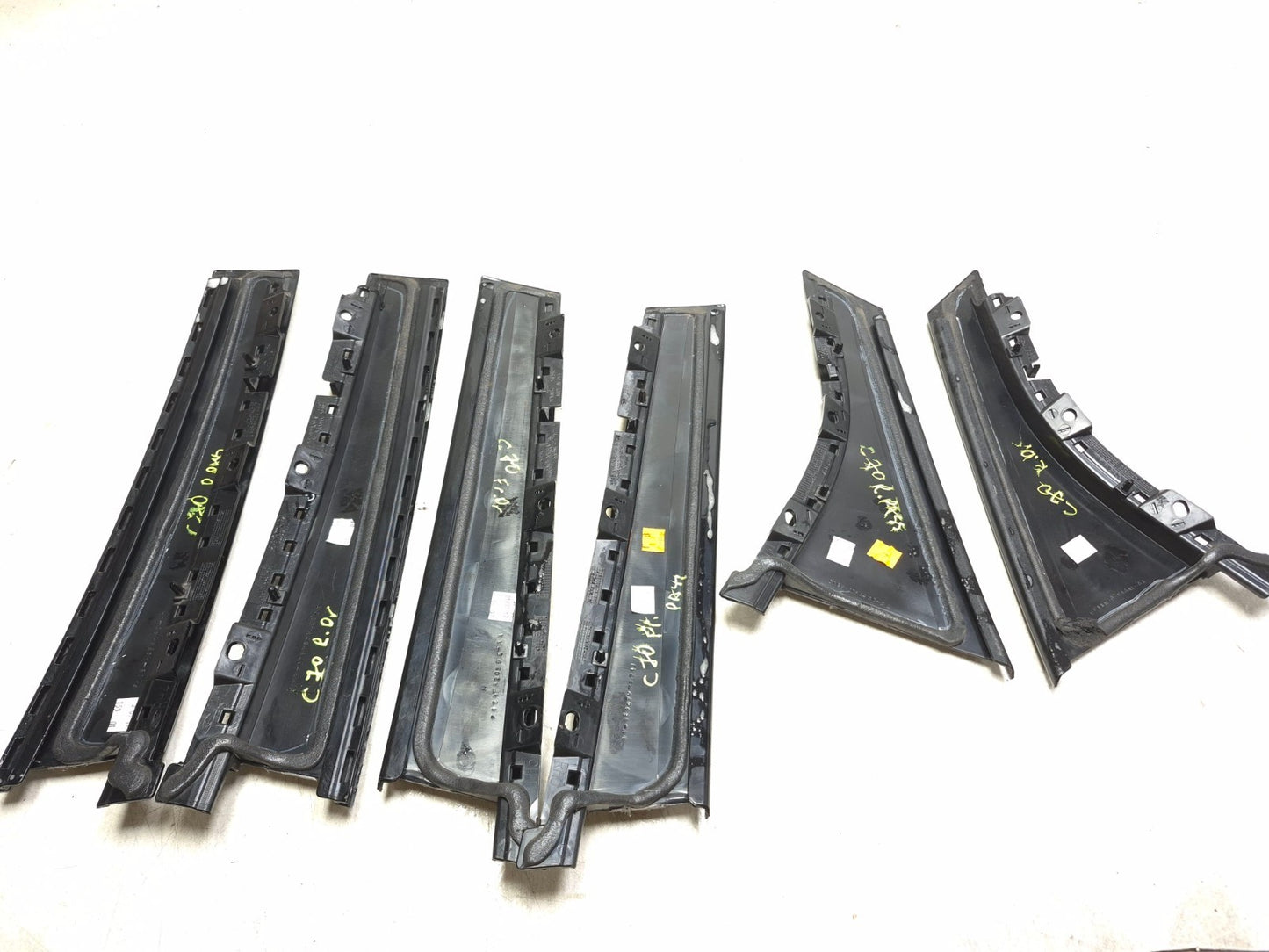 2017 Ford Focus Hatchback Door Pillar Applique Molding Front & Rear 6pcs OEM