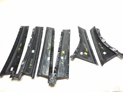 2017 Ford Focus Hatchback Door Pillar Applique Molding Front & Rear 6pcs OEM