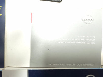 2012 Nissan Leaf Owner's Manual Set W/ Case OEM