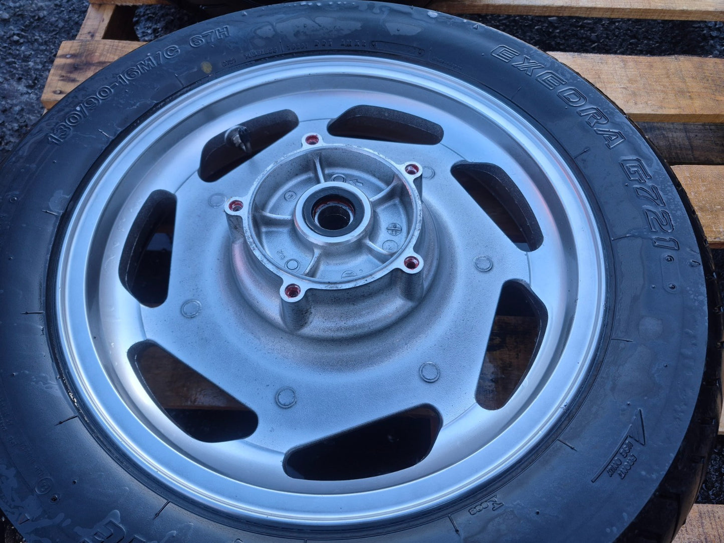 2003 Kawasaki Vulcan Vn1600 Rear & Front Wheel W/ Tire Pair R 16 OEM