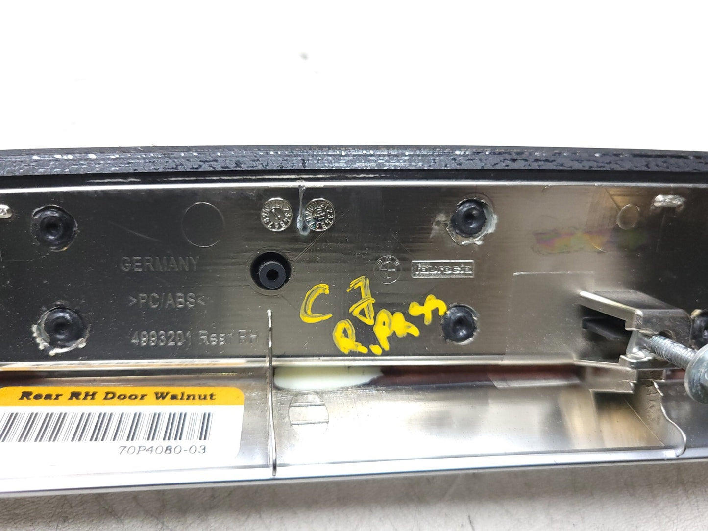 2007 - 2013 BMW X5 E70 Interior Door Trim W/ Handle Rear Passenger Side Rh OEM