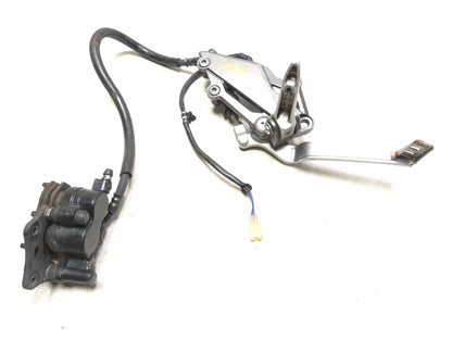 2014 Kawasaki Ninja 300ex300a Right Fotpeg W/ Brake Cylinder & Brake Caliper OEM