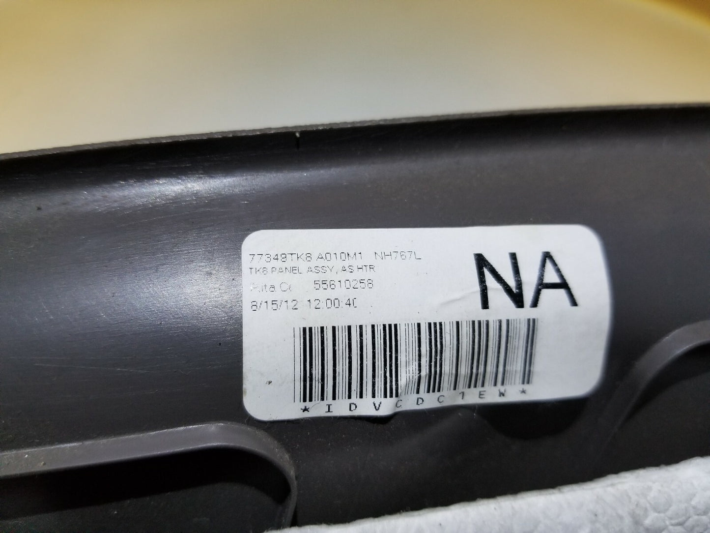 11 12 13 Honda Odyssey Right Passenger Side Dash Lower Side Panel OEM