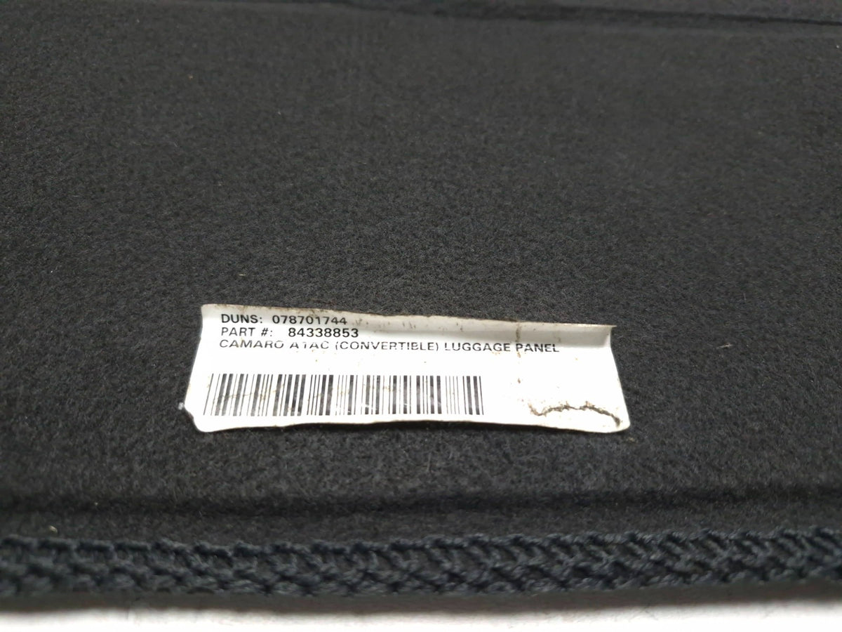 2019 Chevrolet Camaro Rear Compartment Floor Panel Trim OEM