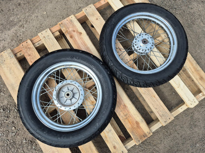 2006 Suzuki Gz250 Wheel Rim W/ Tire Front & Rear Pair R 16 R 15 OEM