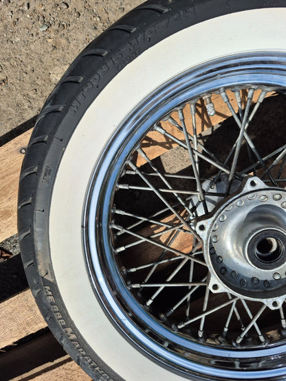 1999 Yamaha V Star Xvs650 Classic Wheel Rim & Tire Front & Rear *straight* OEM