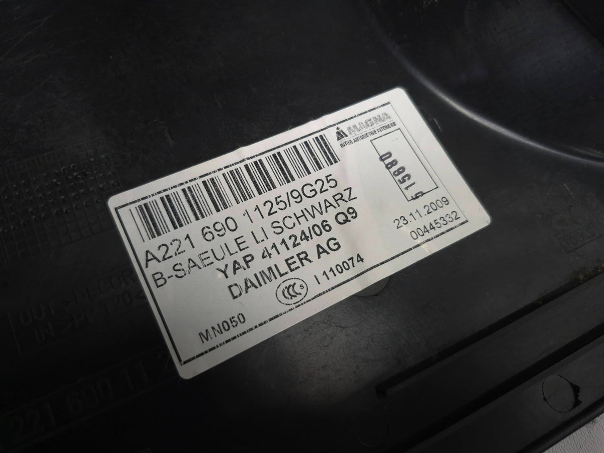 2010 Mercedes S400 W221 Center B Pillar Trim Cover Left & Right OEM