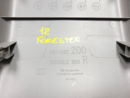 2009-2013 Subaru Forester Rear Center Console Trim Panel OEM 33k
