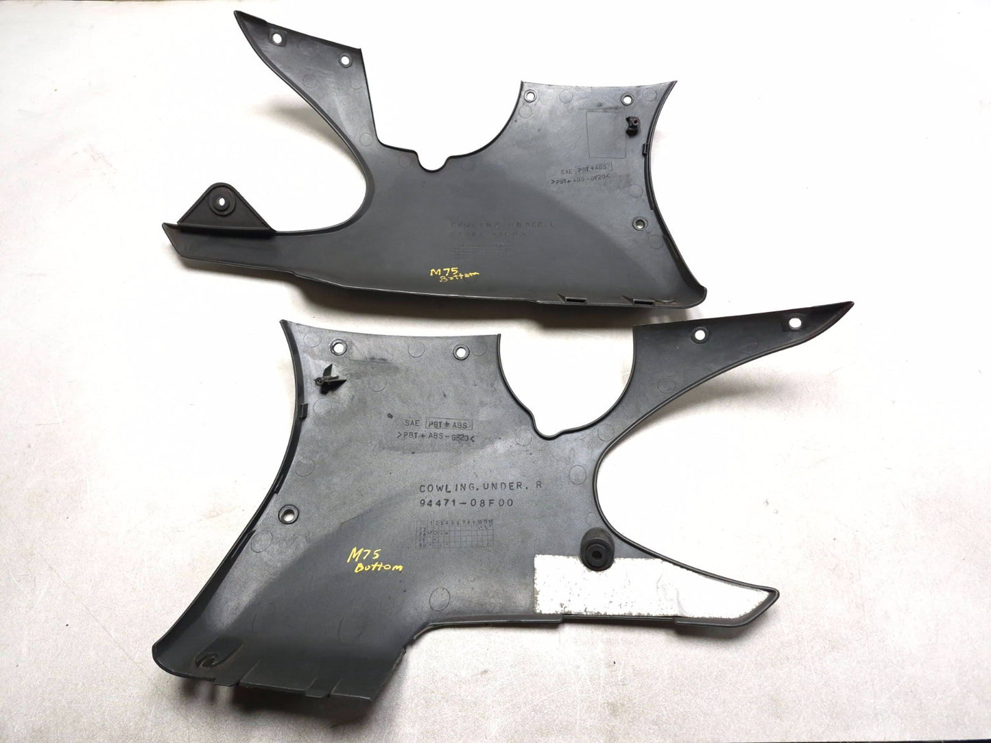 2001 Suzuki Gsx 750f Katana Right & Left Lower Belly Fairing Cover Pair OEM