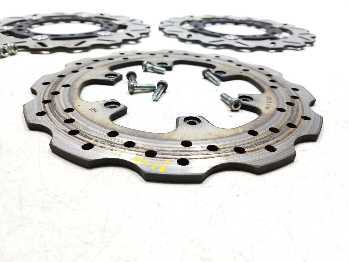 20 - 24 Benelli 302s Brake Disc Rotor Front & Rear 3pcs OEM 1609 Miles