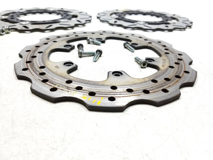 20 - 24 Benelli 302s Brake Disc Rotor Front & Rear 3pcs OEM 1609 Miles