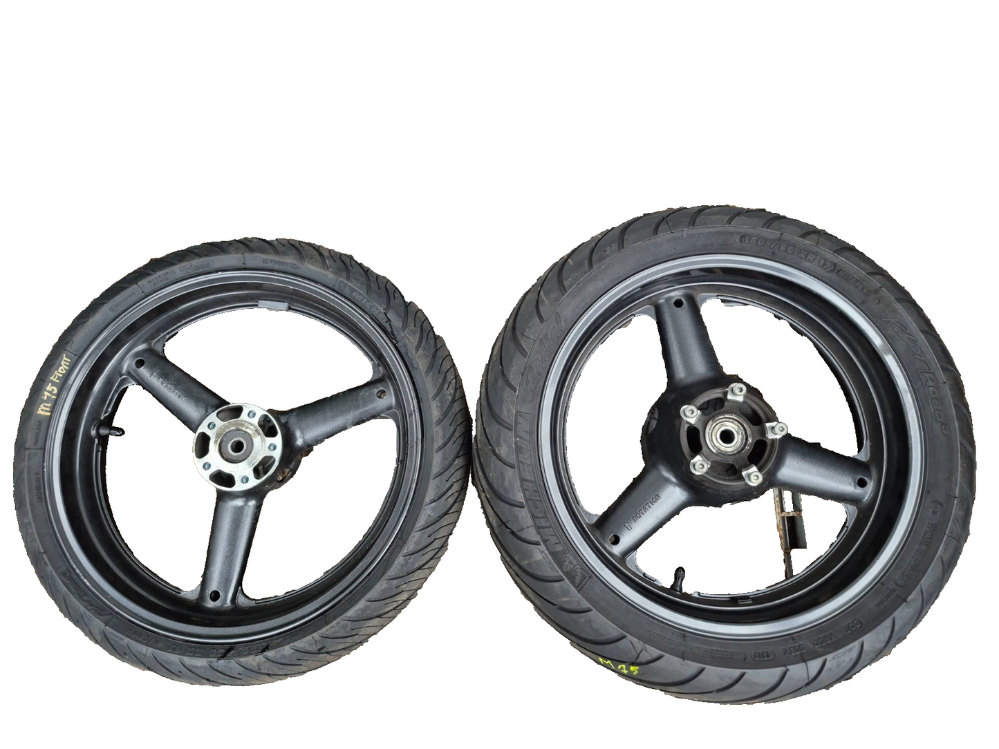 2001 Suzuki Gsx 750f Katana  Rear & Front Wheel W/ Tire Pair R 17 OEM