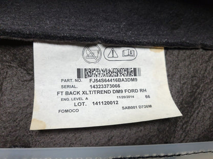 13 14 15 16 Ford Escape Front Passenger Seat Upper Cushion OEM