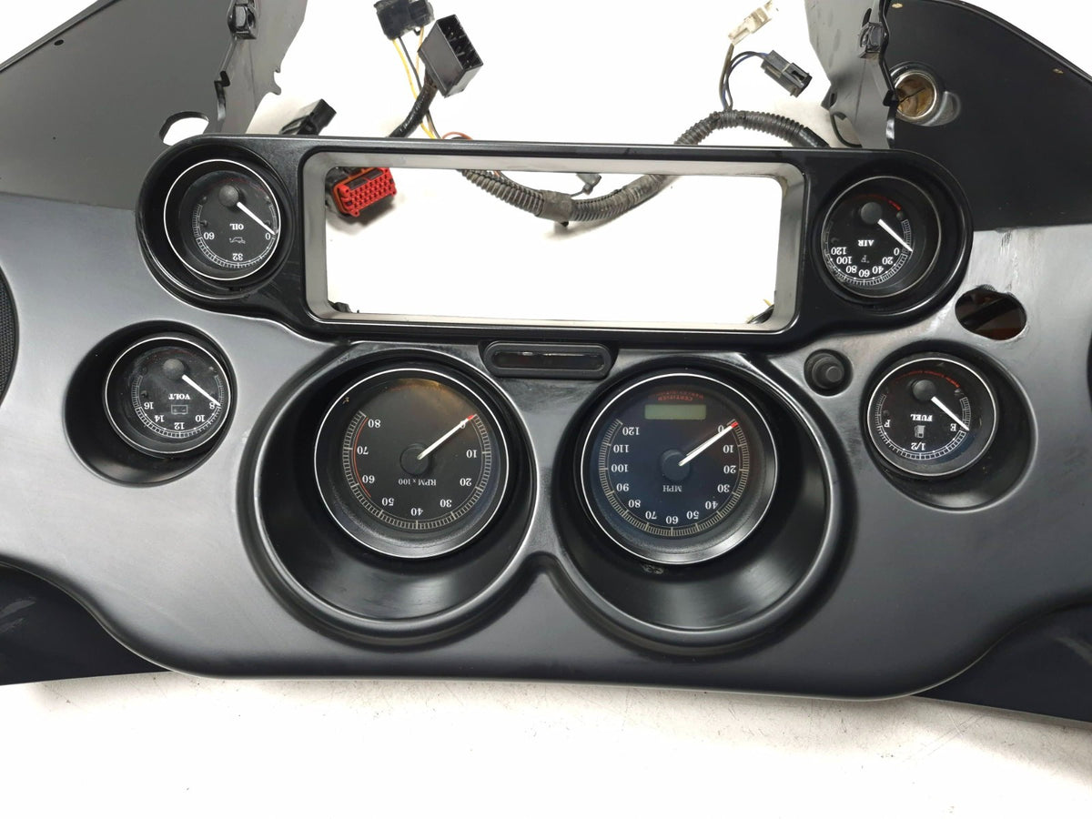 2008-2013 Harley Electra Glide Inner Batwing Fairing Complete Assembly 6 Gauges