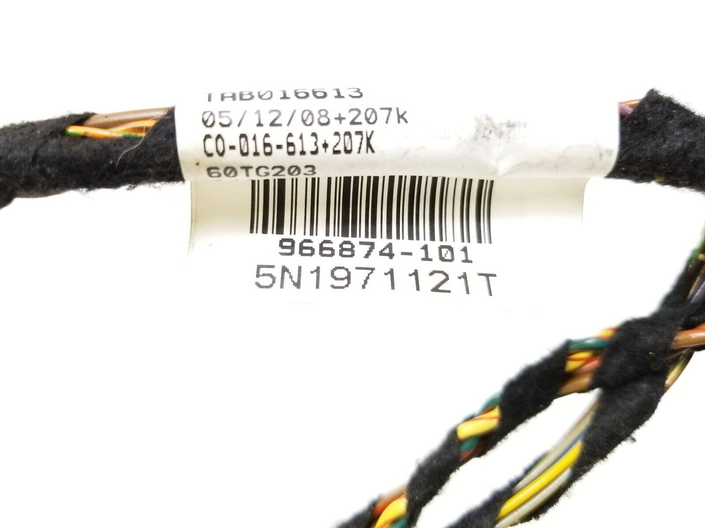 2009 - 2017 Volkswagen Tiguan Door Wire Harness Front Passenger Side Right OEM