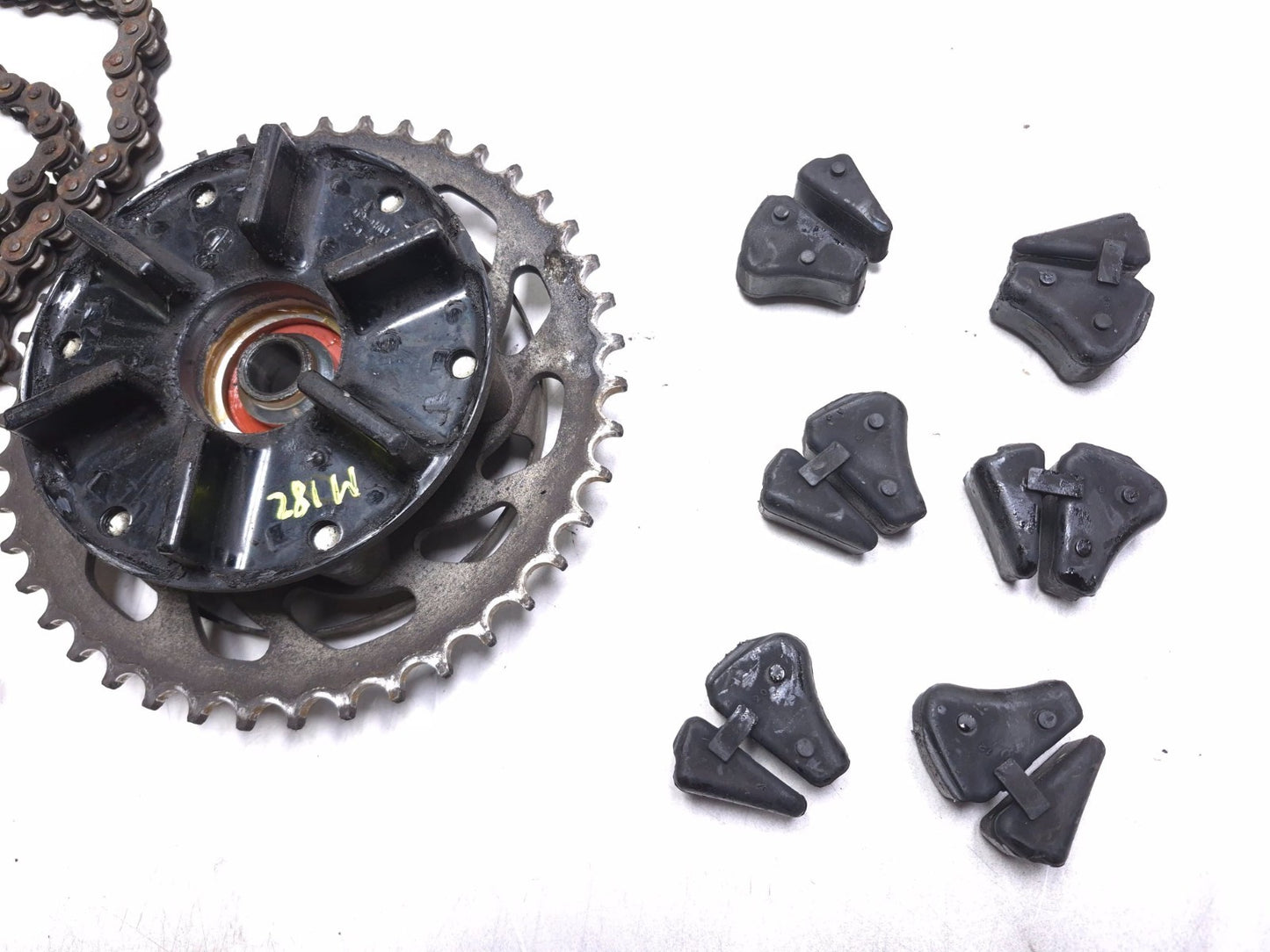 2016 Yamaha Yzf R3 Rear Sprocket & Drive Chain Set OEM