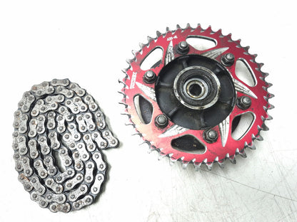2019 Kawasaki Z400 Er400d Rear Wheel Hub W/ Sprocket & Drive Chain Set OEM
