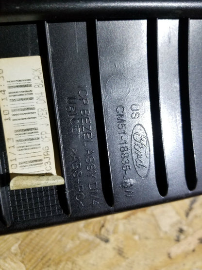 2013 Ford Focus Dashboard Radio Trim Bezel W/ Control Switch OEM