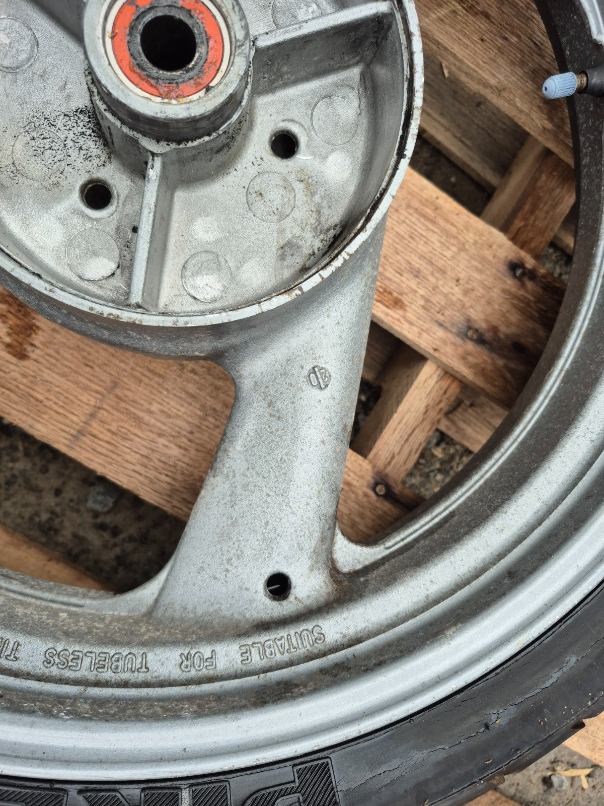 1991 Yamaha Fzr600r Front & Rear Wheel Rim OEM