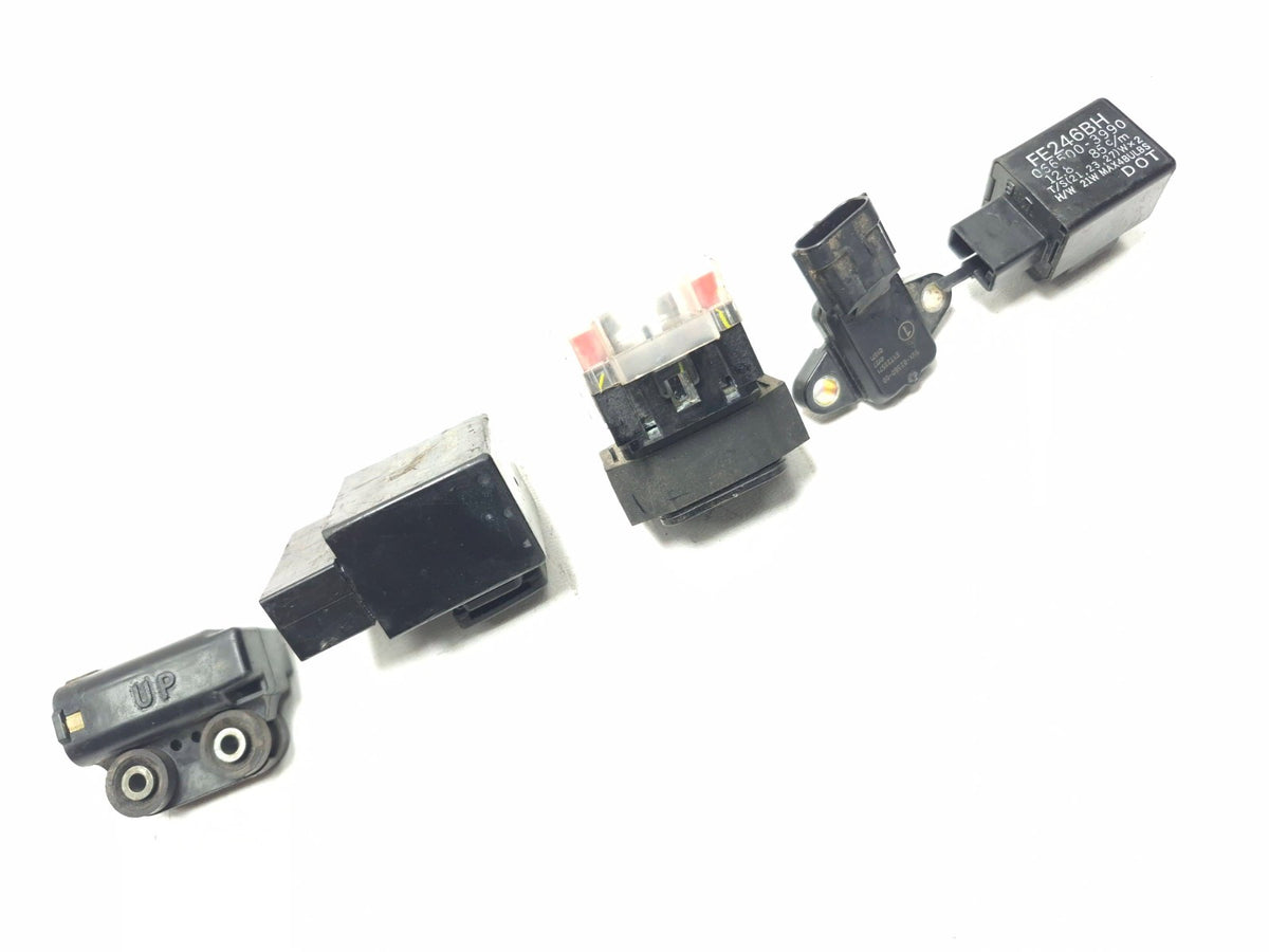 2003 - 2009 Yamaha Yzf R6 Sensors Relays Flasher Starter Solenoid Lot 5pcs OEM
