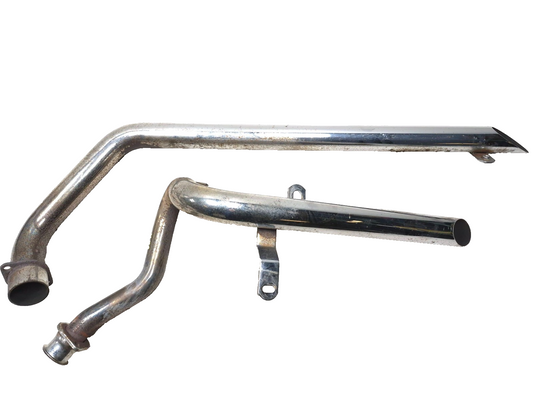 1994 Yamaha Virago Xv1100 Rear & Front Exhaust Muffler Pipe Pair OEM