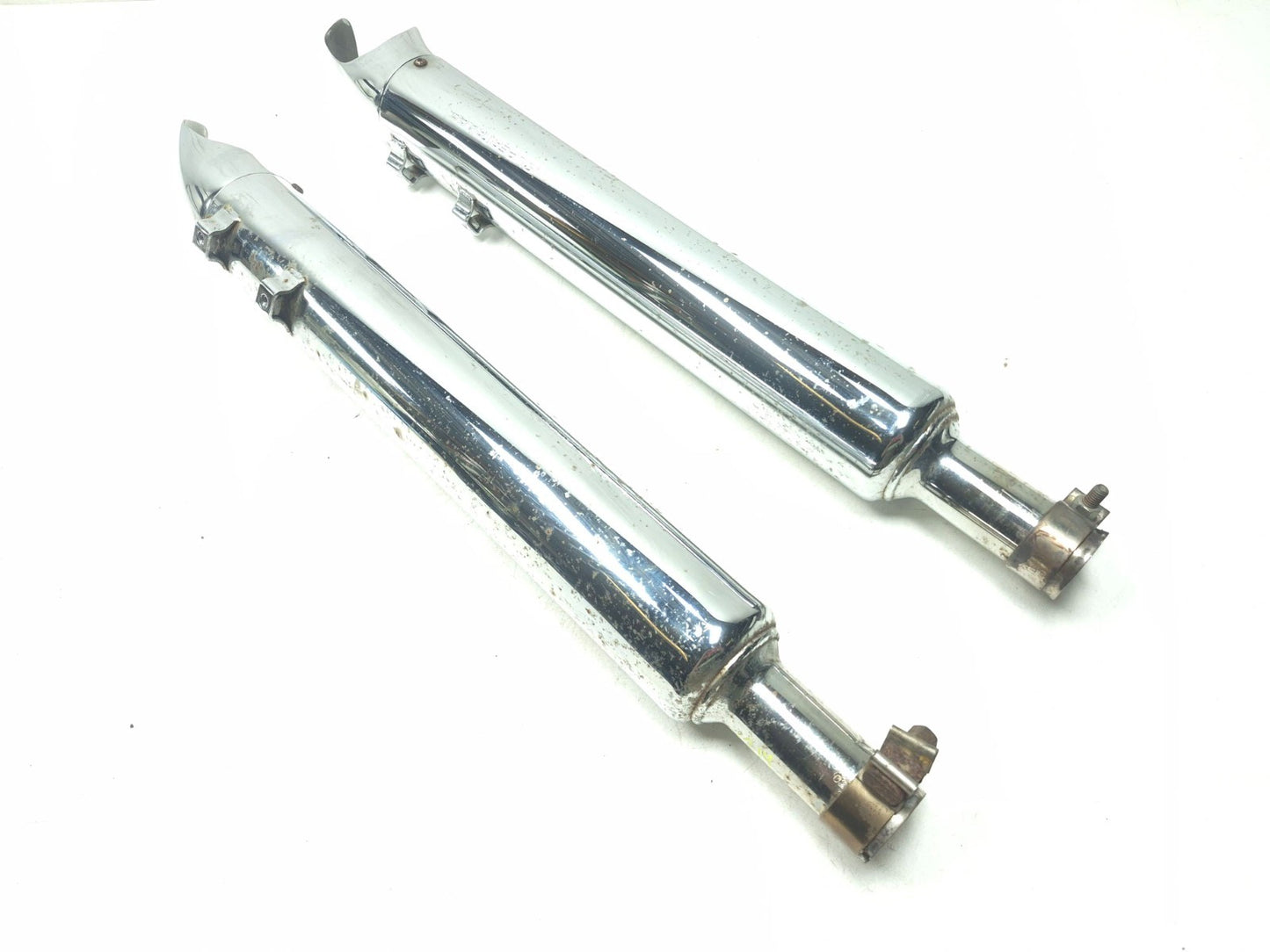1995-2006 Harley Touring Electra Glide Rear Exhaust Muffler Supertrapp Pair OEM